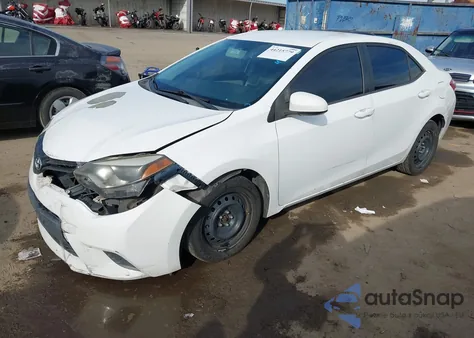 2014 Toyota Corolla Le из США, поврежденный, VIN 5YFBURHE6EP090494